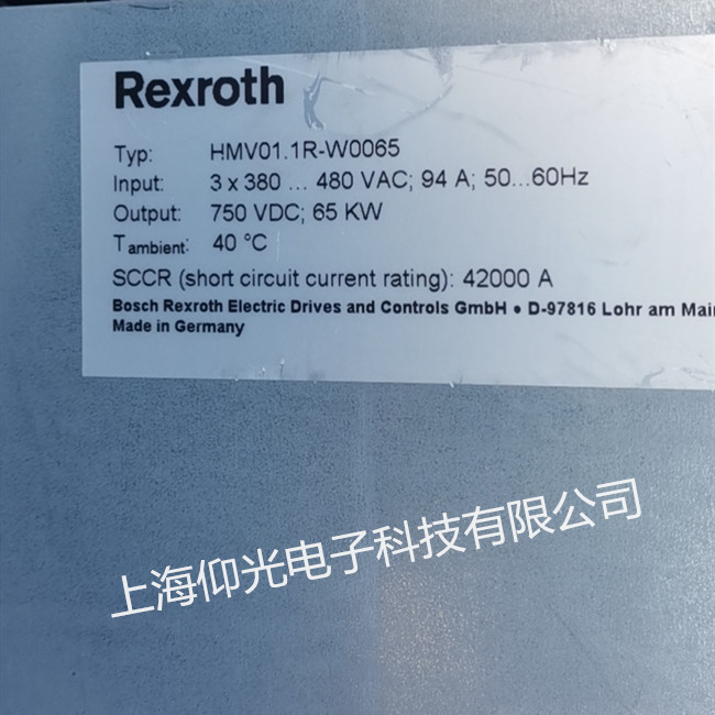 力士樂伺服電源維修HMV01.1R-W0065報F8069講解